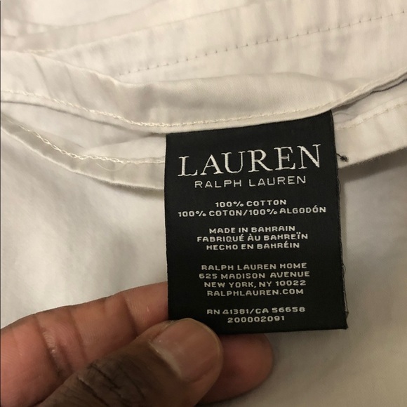 Lauren Ralph Lauren Elegant Gray Queen Sheet Set - Picture 3 of 4